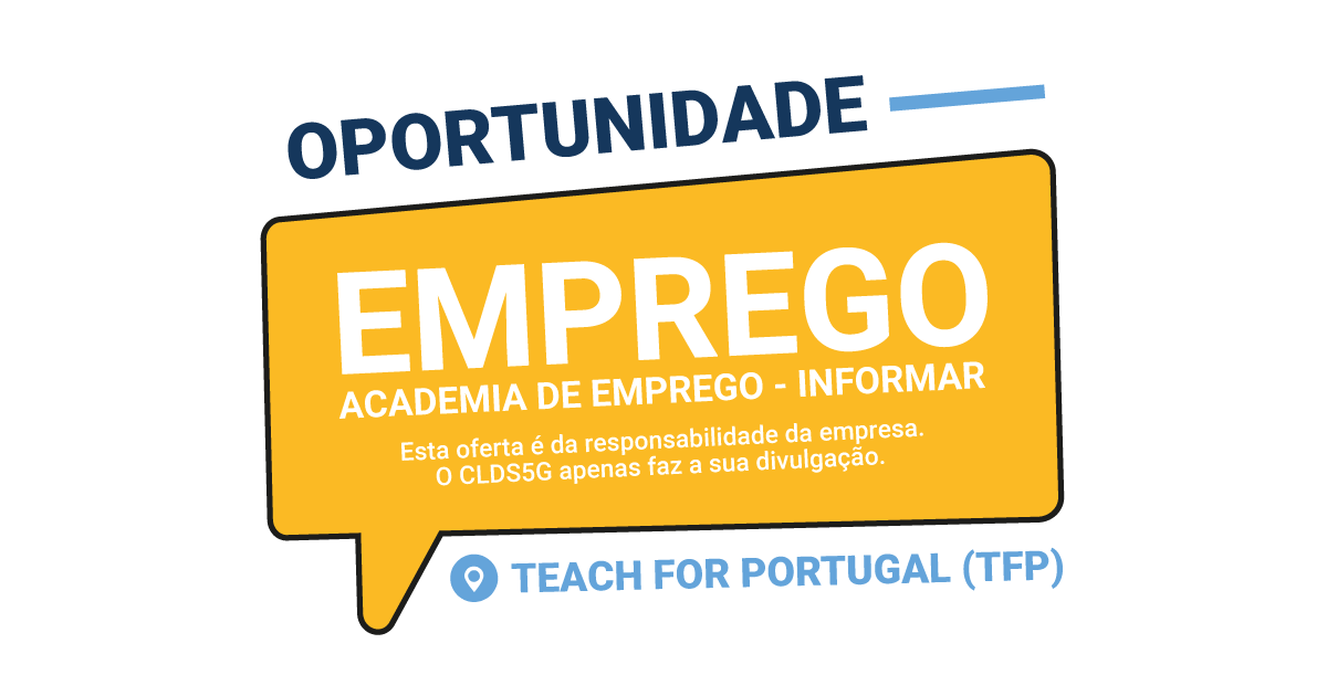 Oportunidade de Emprego – Teach For Portugal (TFP) – Mentor/a (M/F)