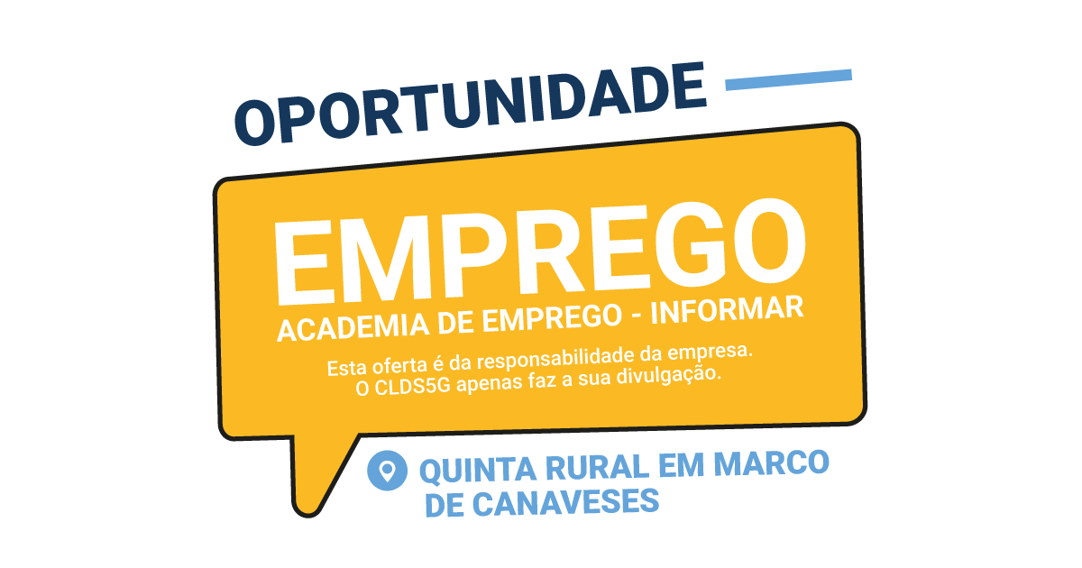 Oportunidade de Emprego – Quinta Rural – Trabalhor/a de Exterior