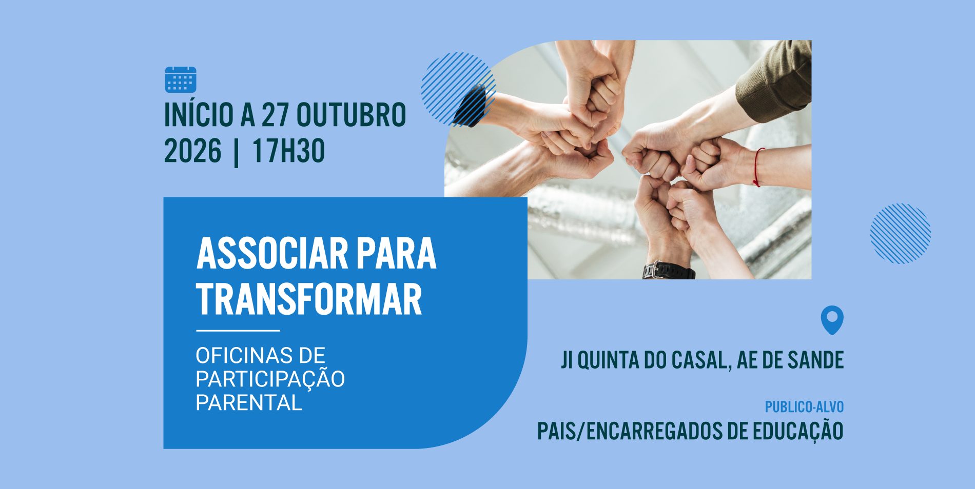 Oficinas de participação parental – Associar para transformar